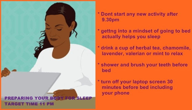 Prepare your body for sleep Prepare your body for sleep